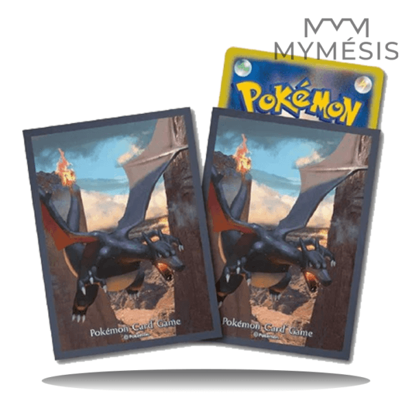 Sleeve Pokémon Center - Dracaufeu shiny - Lot de 64